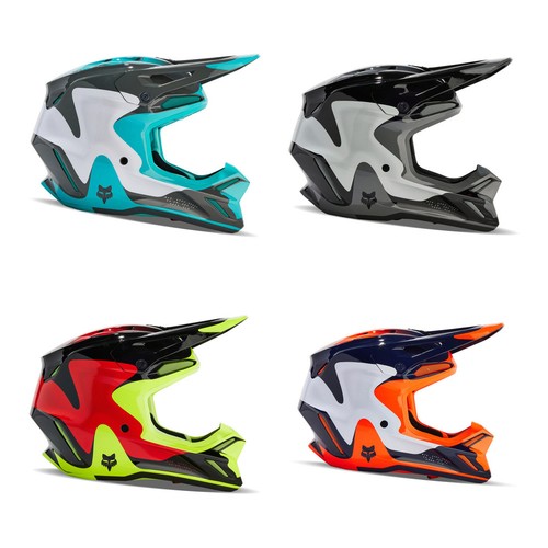 Casque motocross fox - v3, revise